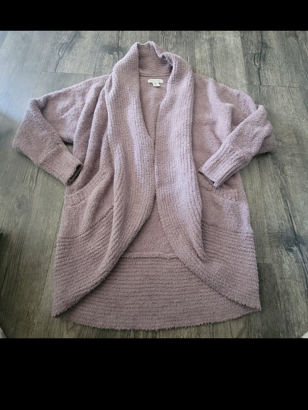 cupcakes & cashmere  Open-Front Plush Cardigan